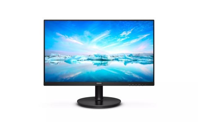 Монитор Philips 222V8LA 21.5", VA, WLED, 1920x1080@75Hz, 4GTG, 250cd/m2, 3000:1, Mega Infinity DCR, Adaptive Sync, FlickerFree, Low Blue Mode, 2Wx2, Tilt, D-SUB, HDMI, DP
