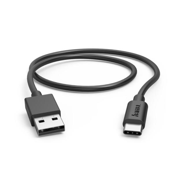 HAMA Кабел  USB Type-C - USB-А, 0,5 м, 480Мbit/ 3А, черен