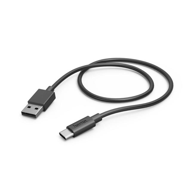 HAMA Кабел  USB Type-C - USB-А, 0,5 м, 480Мbit/ 3А, черен