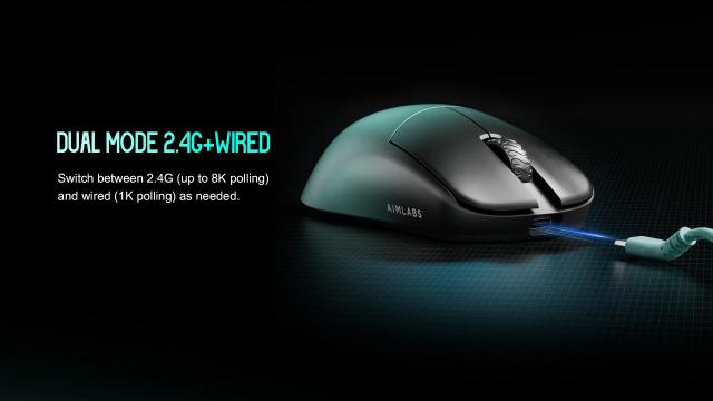 Mишка Lamzu MAYA X 8K Aimlabs Edition, Wireless, Оптична, 30 000 dpi