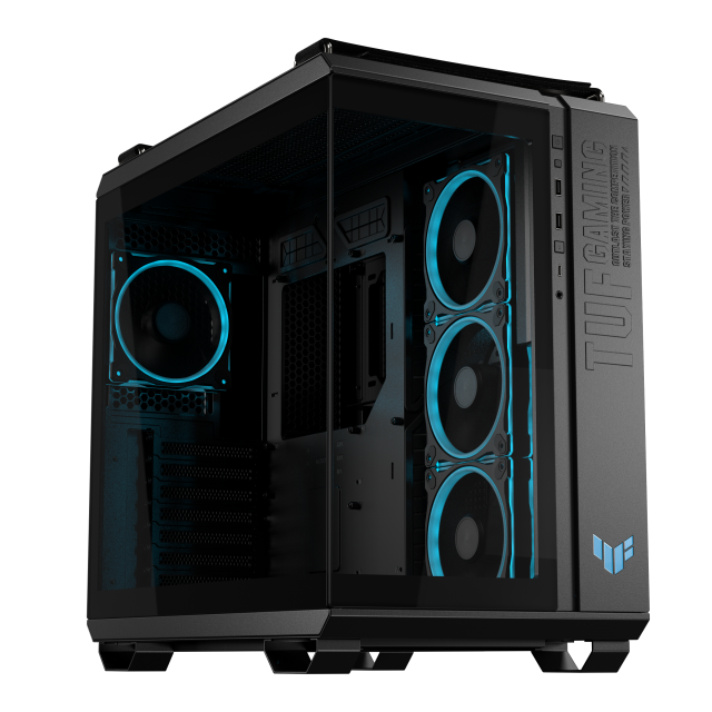 Кутия ASUS TUF Gaming GT502 Horizon ARGB Black Edition, Mid Tower, 3 x USB 3.2, 1 x USB Type-C, 1 x headphone / Microphone, ATX, Micro-ATX, Mini-ITX
