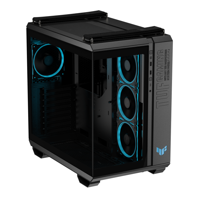 Кутия ASUS TUF Gaming GT502 Horizon ARGB Black Edition, Mid Tower, 3 x USB 3.2, 1 x USB Type-C, 1 x headphone / Microphone, ATX, Micro-ATX, Mini-ITX