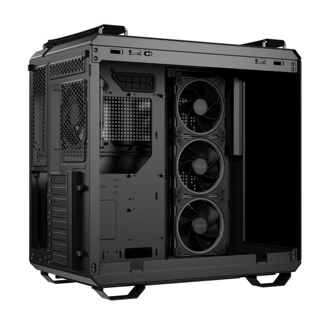 Кутия ASUS TUF Gaming GT502 Horizon ARGB Black Edition, Mid Tower, 3 x USB 3.2, 1 x USB Type-C, 1 x headphone / Microphone, ATX, Micro-ATX, Mini-ITX