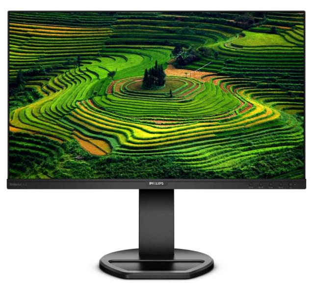 Монитор Philips 241B8QJEB, 23.8" Wide IPS, LED, 5ms, 1000:1, 20M:1 DCR, 250cd/m2, 1920x1080@60Hz, Tilt, Swivel, Heigh Adjust, Pivot, D-Sub, HDMI, DVI, DP, USB, Headphone Out , Speakers, Black