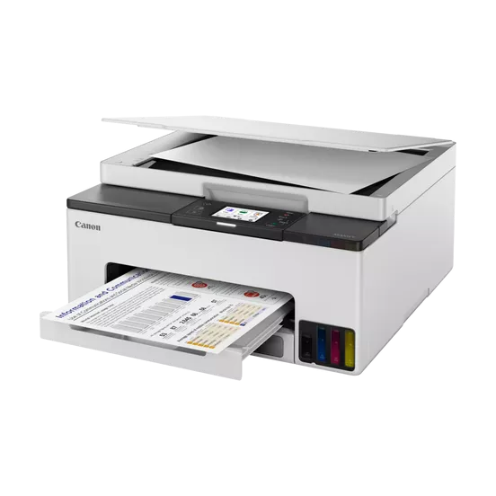 Мастилоструйно многофункционално устройство Canon MAXIFY GX1040 AIO, цветен, A4, принтер/копир/скенер, 600 x 1200dpi, 15/10 стр/мин., LAN, Wi-Fi, USB