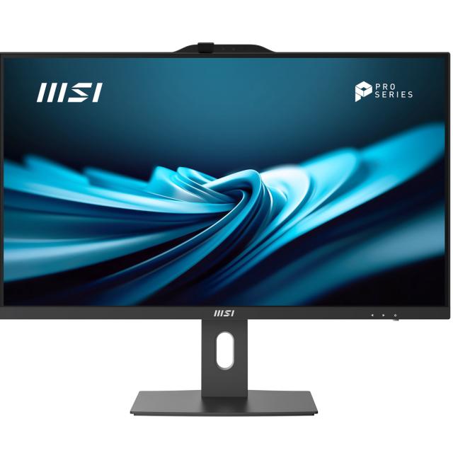 Kомпютър MSI PRO AP272P 14M-841XEU, All-In-One, Intel Core i3 14100 4C (3.50/4.70 GHz, 12MB Cache), 27.0" (68.58 cm) FHD IPS, 8GB DDR5, 256GB M.2 NVMe, HDMI, DP, Free DOS