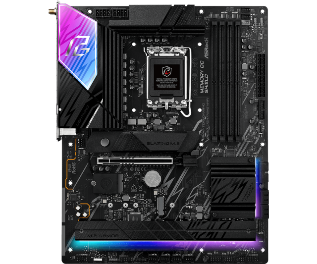 Дънна платка ASROCK B860 Lightning WiFi, AM5, 4x DDR5, 3x M.2 NVMe, 4x SATA 6Gb/s, Wi-Fi 6E, Bluetooth V5.3, HDMI, DP, ATX
