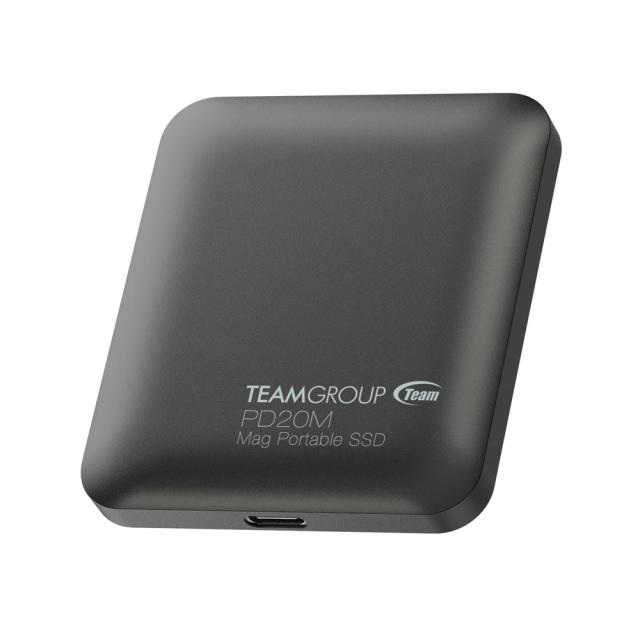 TEAM GROUP PD20M Mag Portable SSD 2TB EXT, USB 3.2 USB-C, Titanium Gray