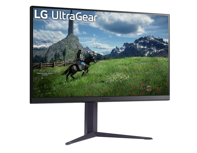 Монитор LG UltraGear 32GS85Q-B, 32" (81.28 cm) IPS, 180Hz, QHD, 1ms (GtG), 350cd/m2, USB, HDMI, DP