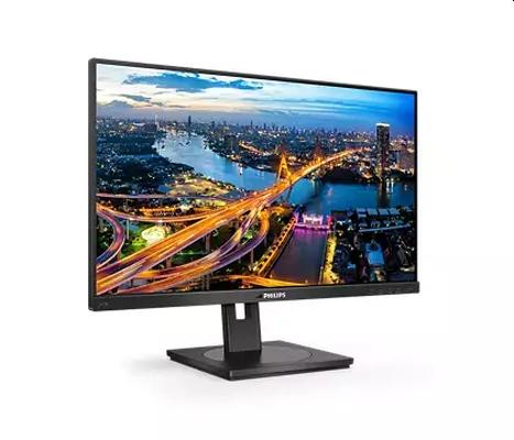 Монитор Philips 242B1/00, 23.8" IPS WLED, 1920x1080@75Hz, 4ms GTG, 250cd/m2, 1000:1, DCR 50M:1, Adaptive Sync, FlickerFree, Low Blue Mode, 2Wx2, Tilt, Height Adjust, Pivot, Swivel, D-SUB, DVI, HDMI, DP, USB hub