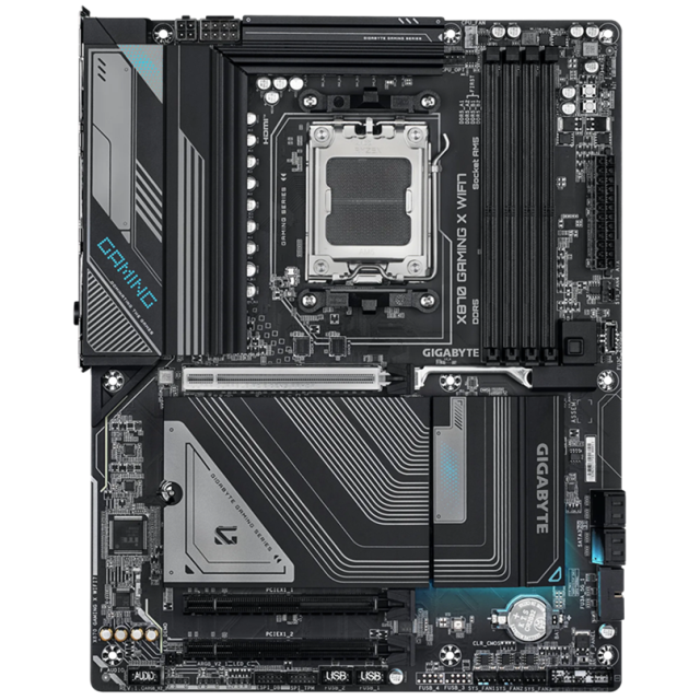 Дънна платка GIGABYTE X870 GAMING X WIFI7, AM5, 4x DDR5, PCIe 5.0, 3x M.2 NVMe, 4x SATA 6Gb/s, Wi-Fi 7, Bluetooth V5.4, HDMI, ATX