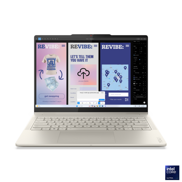 Лаптоп Lenovo Yoga 7 2-in-1 14ILL10, Intel Core Ultra 7 258V 8C (2.2/4.8GHz, 12MB Cache), 14.0" (35.56 cm) WQXGA+ OLED, Touch Screen, Intel Arc 140V, 32GB LPDDR5X, 1TB M.2 NVMe SSD, Windows 11 Hom