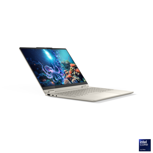 Лаптоп Lenovo Yoga 7 2-in-1 14ILL10, Intel Core Ultra 7 258V 8C (2.2/4.8GHz, 12MB Cache), 14.0" (35.56 cm) WQXGA+ OLED, Touch Screen, Intel Arc 140V, 32GB LPDDR5X, 1TB M.2 NVMe SSD, Windows 11 Hom