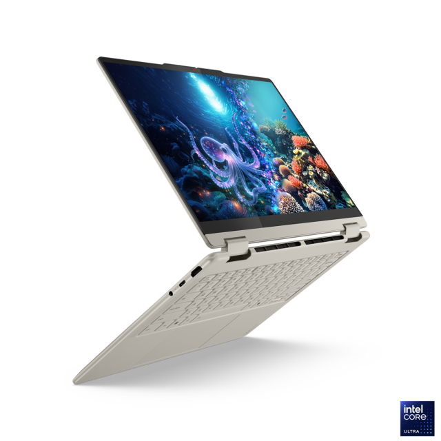 Лаптоп Lenovo Yoga 7 2-in-1 14ILL10, Intel Core Ultra 7 258V 8C (2.2/4.8GHz, 12MB Cache), 14.0" (35.56 cm) WQXGA+ OLED, Touch Screen, Intel Arc 140V, 32GB LPDDR5X, 1TB M.2 NVMe SSD, Windows 11 Hom