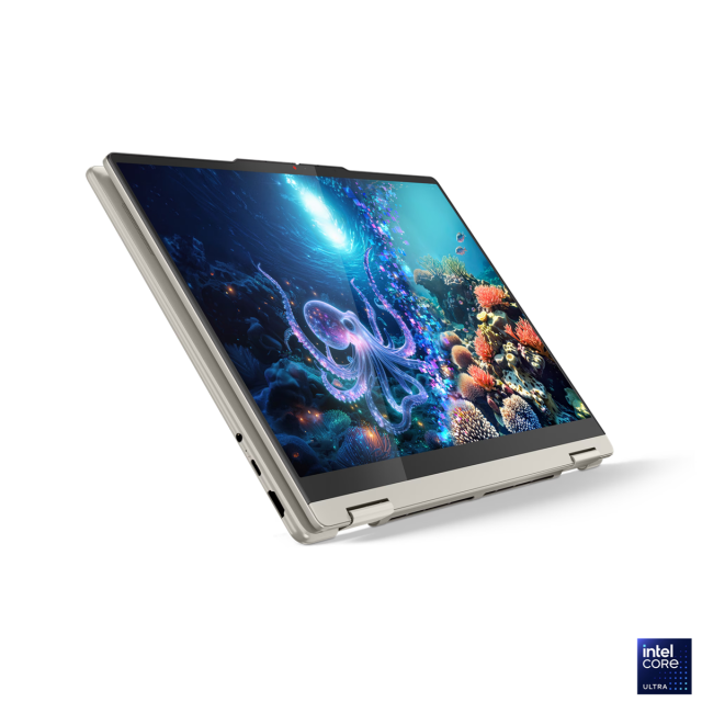 Лаптоп Lenovo Yoga 7 2-in-1 14ILL10, Intel Core Ultra 7 258V 8C (2.2/4.8GHz, 12MB Cache), 14.0" (35.56 cm) WQXGA+ OLED, Touch Screen, Intel Arc 140V, 32GB LPDDR5X, 1TB M.2 NVMe SSD, Windows 11 Hom