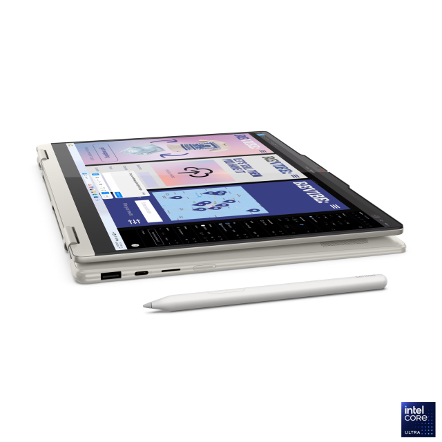 Лаптоп Lenovo Yoga 7 2-in-1 14ILL10, Intel Core Ultra 7 258V 8C (2.2/4.8GHz, 12MB Cache), 14.0" (35.56 cm) WQXGA+ OLED, Touch Screen, Intel Arc 140V, 32GB LPDDR5X, 1TB M.2 NVMe SSD, Windows 11 Hom