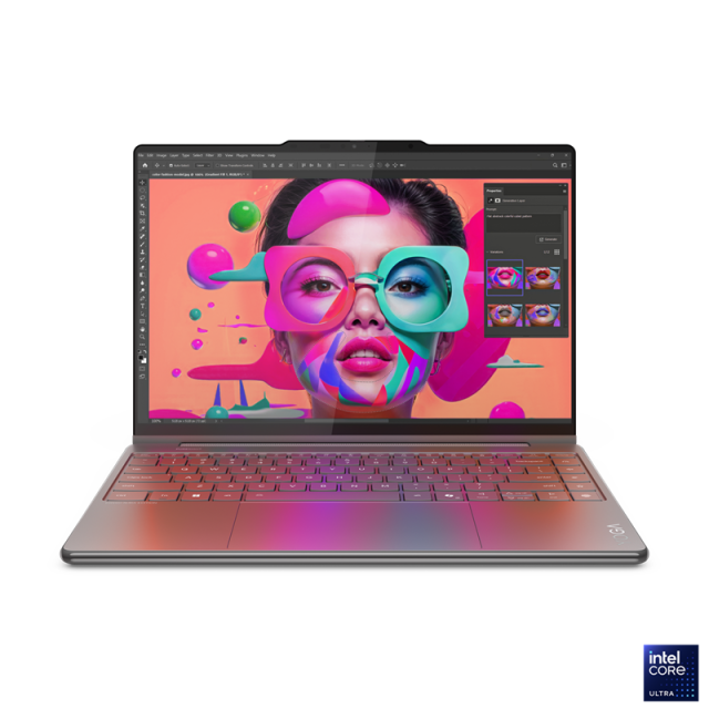 Лаптоп Lenovo Yoga 9 2-in-1 14ILL10, Intel Core Ultra 7 258V 8C (2.2/4.8GHz, 12MB Cache), 14.0" (35.56 cm) WQXGA+ OLED, Touch Screen, Intel Arc 140V, 32GB LPDDR5X, 1TB M.2 NVMe SSD, Windows 11 Home