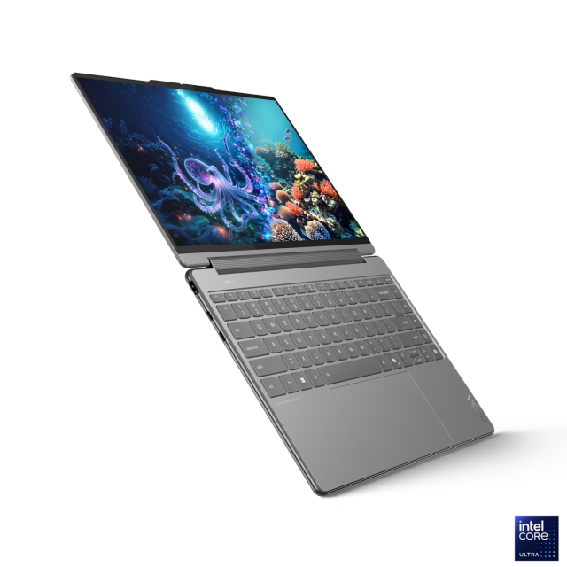 Лаптоп Lenovo Yoga 9 2-in-1 14ILL10, Intel Core Ultra 7 258V 8C (2.2/4.8GHz, 12MB Cache), 14.0" (35.56 cm) WQXGA+ OLED, Touch Screen, Intel Arc 140V, 32GB LPDDR5X, 1TB M.2 NVMe SSD, Windows 11 Home
