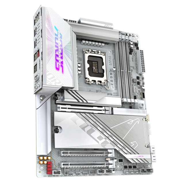 Дънна платка GIGABYTE Z890 AORUS PRO ICE, LGA1851, 4x DDR5, 5x M2, 4x SATA 6Gb/s, Wi-Fi 7/Bluetooth V5.4, HDMI, ATX