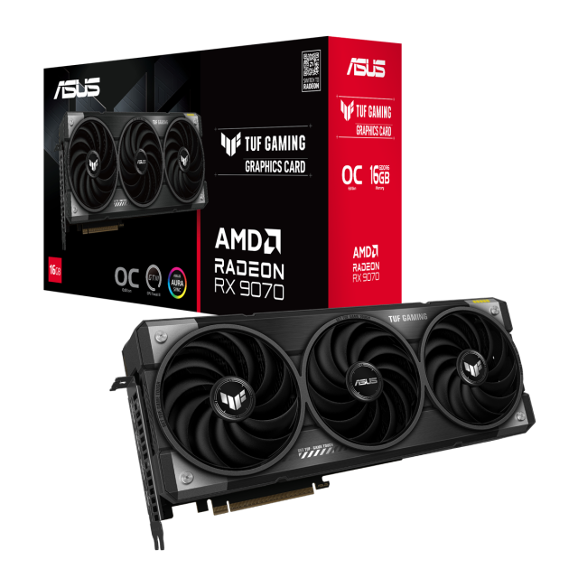 Видео карта ASUS TUF Gaming Radeon RX 9070 OC Edition 16GB GDDR6, 256-bit, 1x HDMI, 3x DP