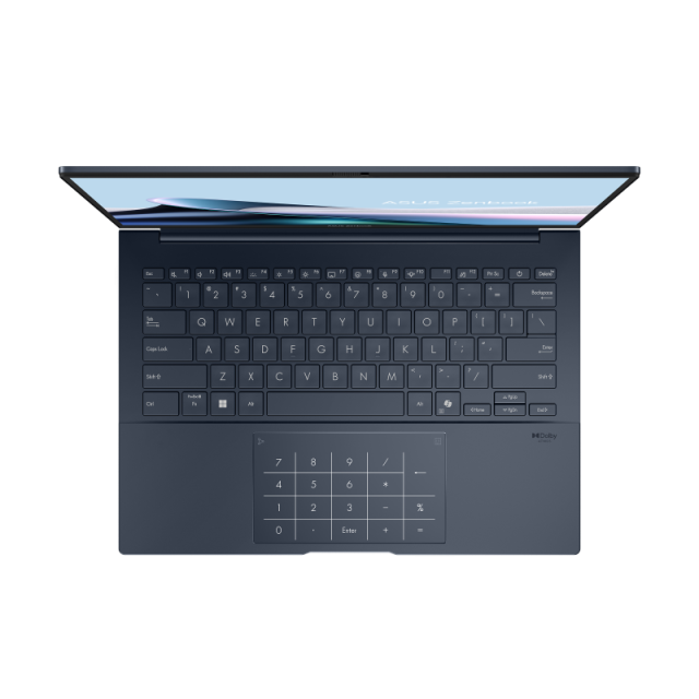 Лаптоп ASUS Zenbook 14 UX3405CA-QL279, Intel Core Ultra 5 225H 14C (1.7/4.9 GHz, 18MB cache), 14.0" (35.56 cm) FHD+ OLED, Touch Screen, Intel Arc 130T, 16GB LPDDR5X, 1TB M.2 NVMe SSD, Free DOS