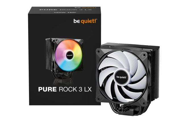 Охладител за процесор be quiet!, Pure Rock 3 LX, 3 pin/4-Pin PWM, LGA1851/LGA1700/АМ4/AM5