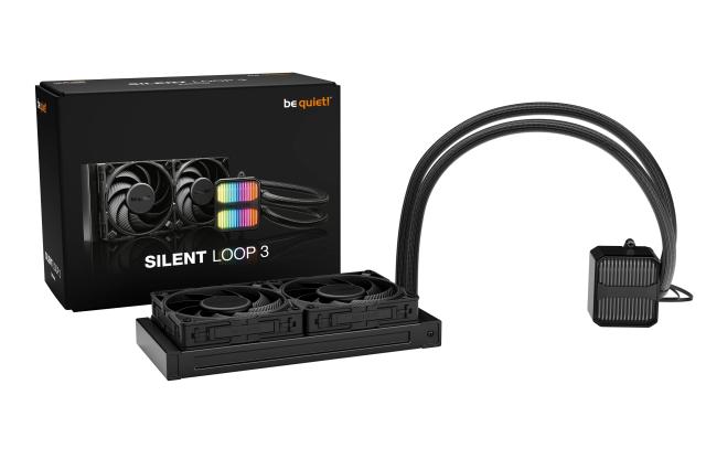 Охладител за процесор be quiet!, SILENT LOOP 3 240mm, 3 pin/4-Pin PWM, LGA1851/LGA1700/АМ4/AM5