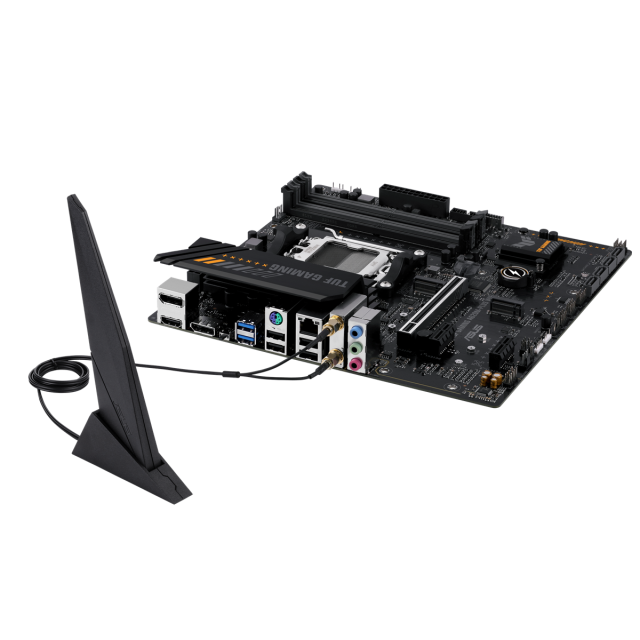 Дънна платка ASUS TUF GAMING A620M-PLUS WIFI, AM5, 4x DDR5, 2x M.2, 4x SATA 6Gb/s, Wi-Fi 6, Bluetooth v5.3, HDMI, DP, mATX
