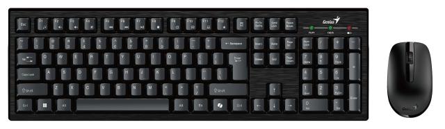 Комплект клавиатура и мишка Genius KM-8101 Black, Wireless, AI, BG