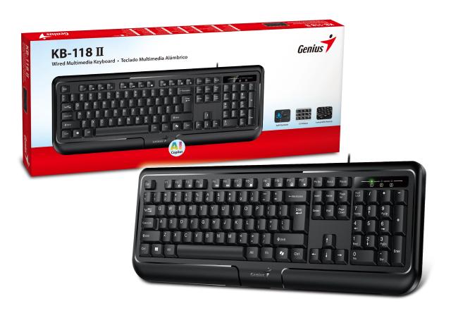 Клавиатура Genius Smart Keyboard KB-118 II Black - AI, BG Layout, USB