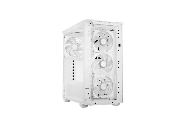Кутия be quiet! Pure Base 501 LX White, Middle Tower, 1x USB 3.2 Type-C, 2x USB 3.2 Type-A, 1x HD Audio, Mini-ITX / mATX / ATX, Бяла