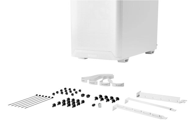 Кутия be quiet! Pure Base 501 LX White, Middle Tower, 1x USB 3.2 Type-C, 2x USB 3.2 Type-A, 1x HD Audio, Mini-ITX / mATX / ATX, Бяла