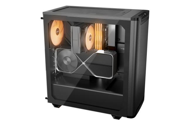 Кутия be quiet! Pure Base 501 LX Black, Middle Tower, 1x USB 3.2 Type-C, 2x USB 3.2 Type-A, 1x HD Audio, Mini-ITX / mATX / ATX, черен
