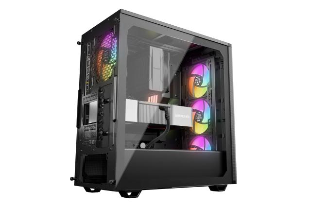 Кутия be quiet! Pure Base 501 LX Black, Middle Tower, 1x USB 3.2 Type-C, 2x USB 3.2 Type-A, 1x HD Audio, Mini-ITX / mATX / ATX, черен