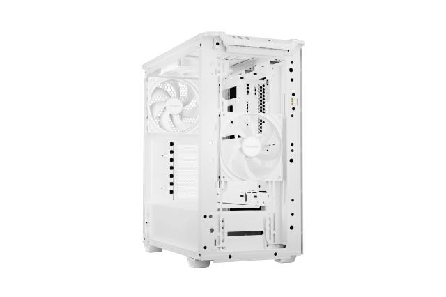 Кутия be quiet! Pure Base 501 DX White, Middle Tower, 1x USB 3.2 Type-C, 2x USB 3.2 Type-A, 1x HD Audio, Mini-ITX / mATX / ATX, Бяла