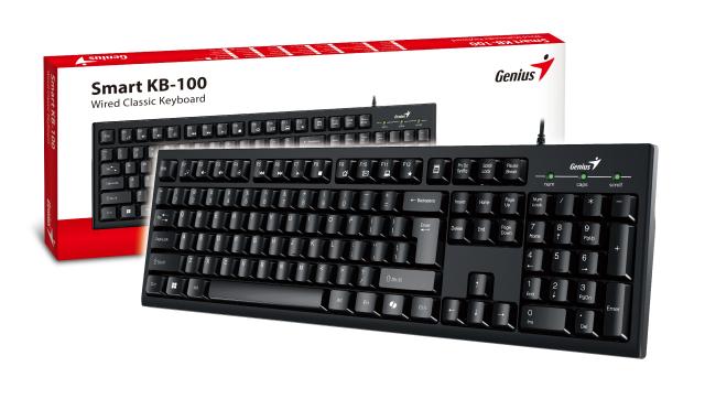 Клавиатура Genius Smart Keyboard KB-100 Black - AI, BG Layout, USB