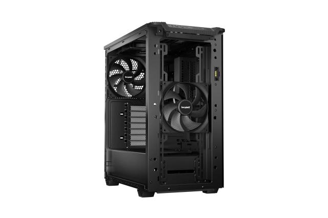 Кутия be quiet! Pure Base 501 DX Black, Middle Tower, 1x USB 3.2 Type-C, 2x USB 3.2 Type-A, 1x HD Audio, Mini-ITX / mATX / ATX, черен