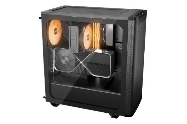 Кутия be quiet! Pure Base 501 DX Black, Middle Tower, 1x USB 3.2 Type-C, 2x USB 3.2 Type-A, 1x HD Audio, Mini-ITX / mATX / ATX, черен