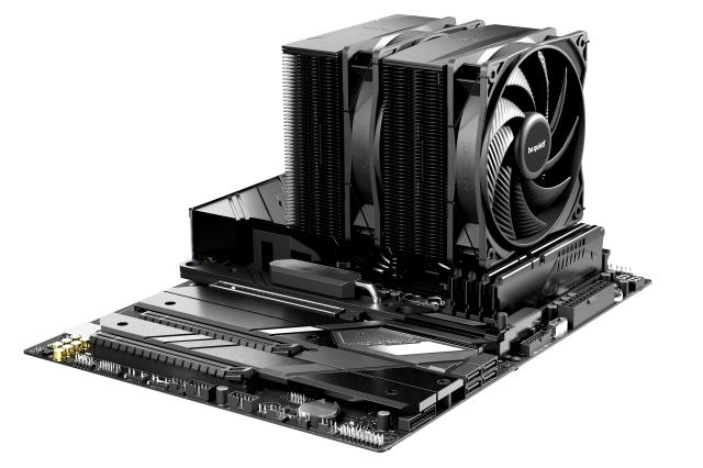 Охладител за процесор be quiet!, Pure Rock Pro 3 Black - Dual-Tower, 4-Pin PWM, LGA1851/LGA1700/АМ4/AM5