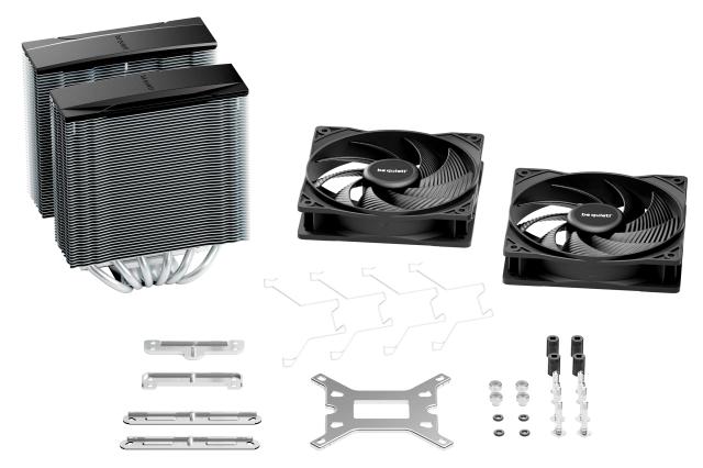 Охладител за процесор be quiet!, Pure Rock Pro 3 - Dual-Tower, 4-Pin PWM, LGA1851/LGA1700/АМ4/AM5