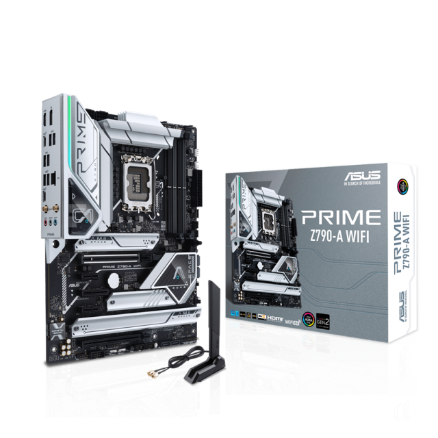 Дънна платка ASUS PRIME Z790-A WIFI, LGA1851, 4x DDR5, 4x M.2, 4x SATA 6Gb/s, Wi-Fi 6E/ Bluetooth 5.3. HDMI, DP, ATX