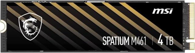 MSI SPATIUM M461 SSD 4TB M2 NVMe PCIe 4.0, 2280