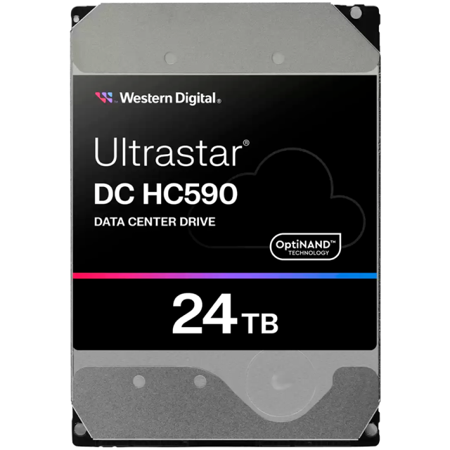 Твърд диск Western Digital Ultrastar DC HC590 24TB 512MB 7200 RPM, SATA 6Gb/s, 3.5" (8.89 cm) 