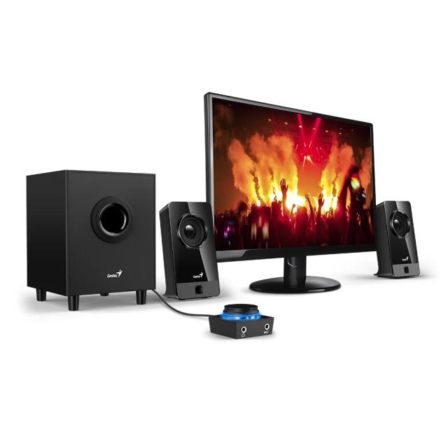 Тонколони Genius SW-2.1 300X Speakers 2.1, 10W, жак 3.5 mm, Black