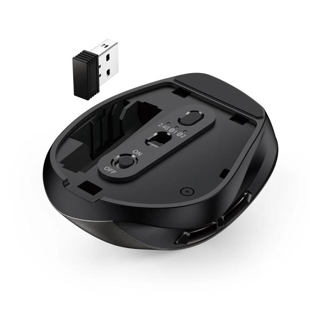 Genius Ergo 9000S Silent Mouse, Wireless/Bluetooth, Оптичена, 800-2400dpi, Black