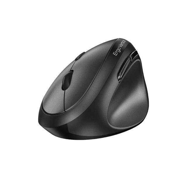 Genius Vertical Ergo 8350S Silent Mouse, Wireless/Bluetooth, Оптичена, 2400dpi, Dark Grey