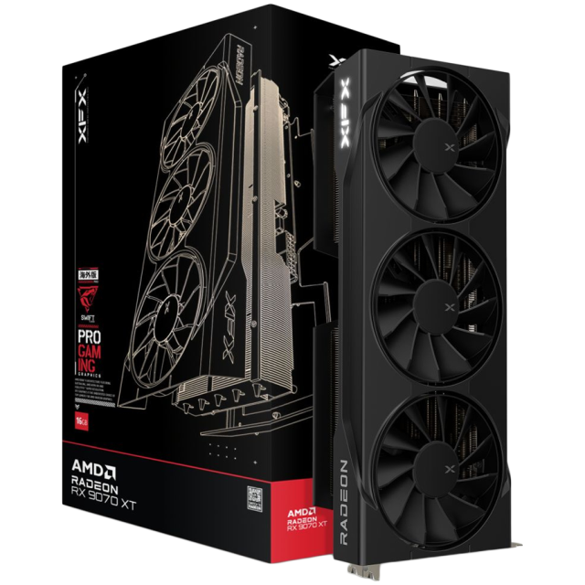 Видео карта XFX Swift AMD Radeon RX 9070XT Triple Fan Gaming Edition, 16GB GDDR6, 256-bit, HDMI, 3x DP