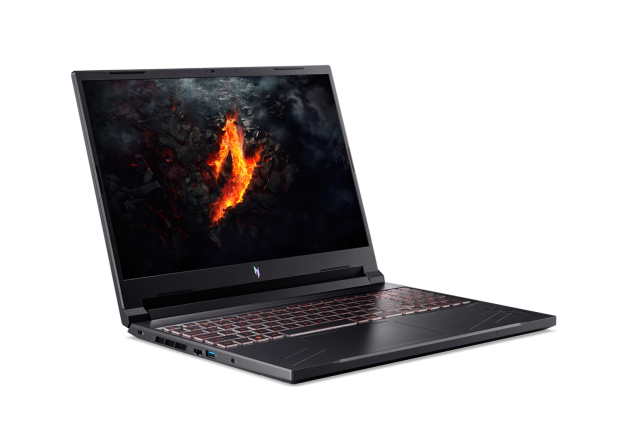 Лаптоп Acer Nitro V16 AI ANV16-61-R42L, AMD Ryzen AI 5 340 6C (2.0/4.8GHz, 16MB Cache), 16.0" (40.64 cm) Full HD+ IPS, NVIDIA RTX 3050 6GB GDDR6, 16GB DDR5, 512GB M.2 NVMe SSD, Free DOS