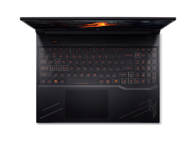 Лаптоп Acer Nitro V16 AI ANV16-61-R42L, AMD Ryzen AI 5 340 6C (2.0/4.8GHz, 16MB Cache), 16.0" (40.64 cm) Full HD+ IPS, NVIDIA RTX 3050 6GB GDDR6, 16GB DDR5, 512GB M.2 NVMe SSD, Free DOS