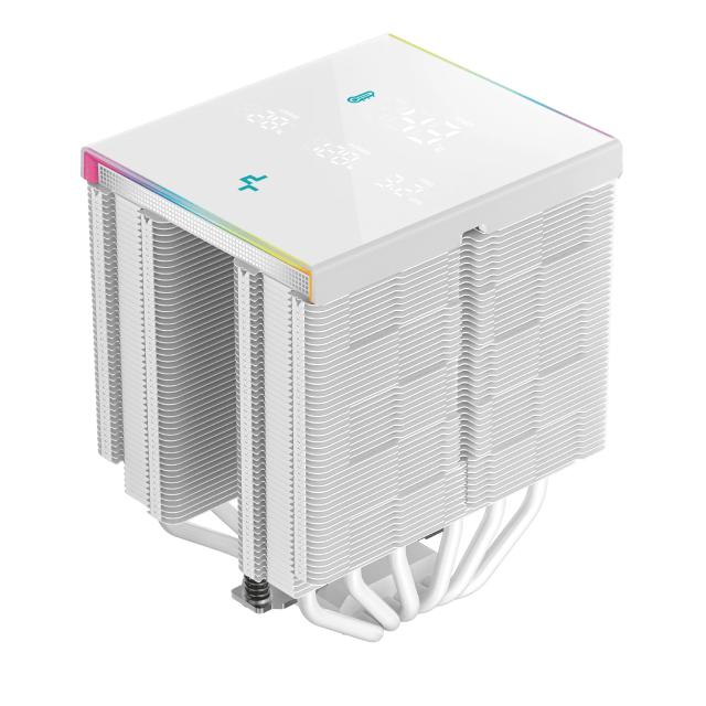 Охладител DeepCool CPU Cooler AK620 DIGITAL PRO WH - Dual-Tower, 3-pin/4-pin PWM - LGA1851/AM5